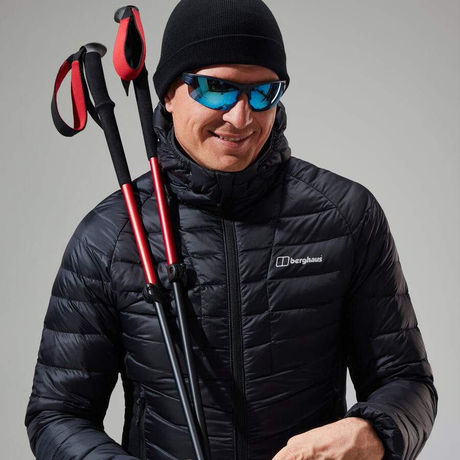 uomini sconosciuti 2.0 con cappuccio insulated jacket - black berghaus