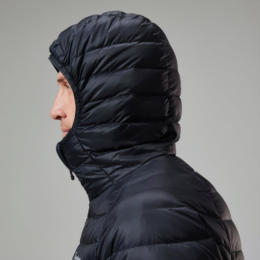 uomini sconosciuti 2.0 con cappuccio insulated jacket - black berghaus