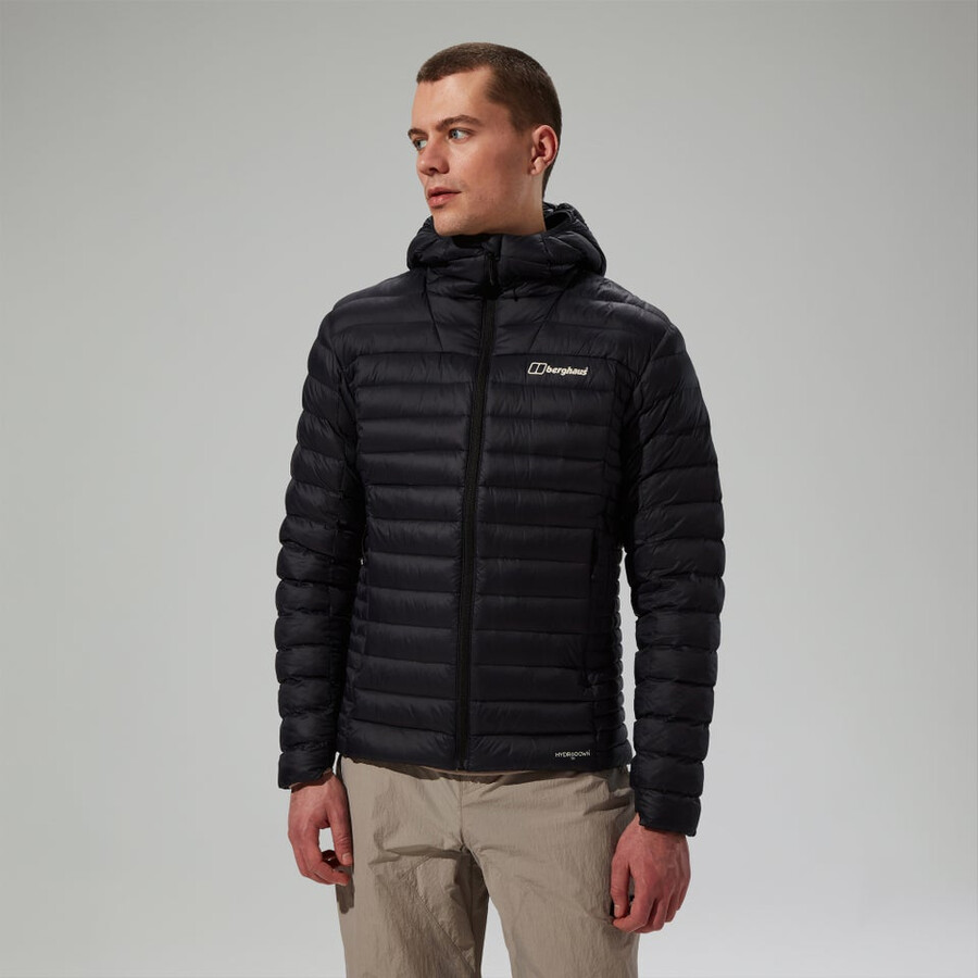 uomini ridge-nomad hybrid down jacket - black berghaus