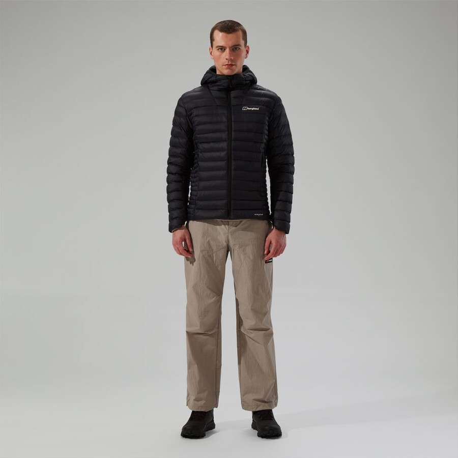 uomini ridge-nomad hybrid down jacket - black berghaus