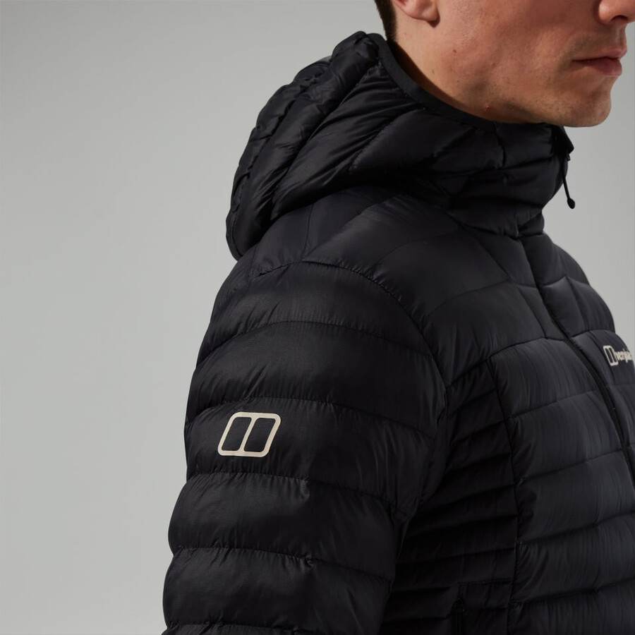uomini ridge-nomad hybrid down jacket - black berghaus