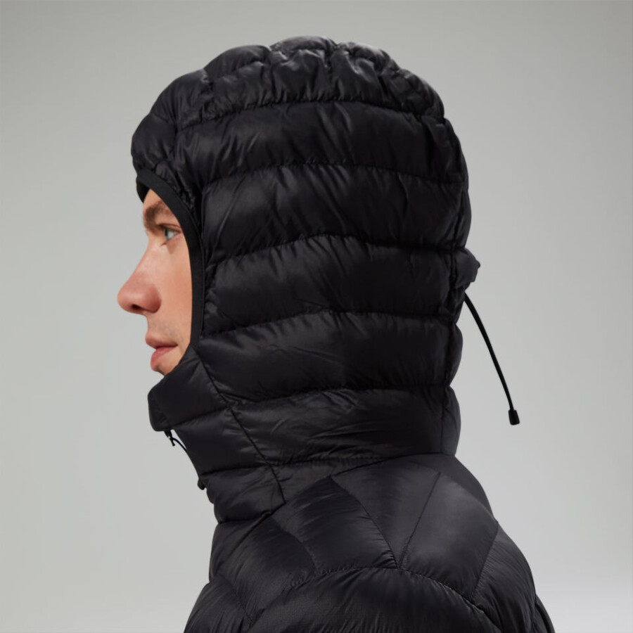 uomini ridge-nomad hybrid down jacket - black berghaus
