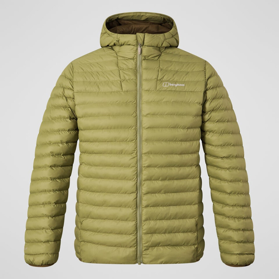 uomini vaskye con cappuccio sintetico coibentato - verde berghaus