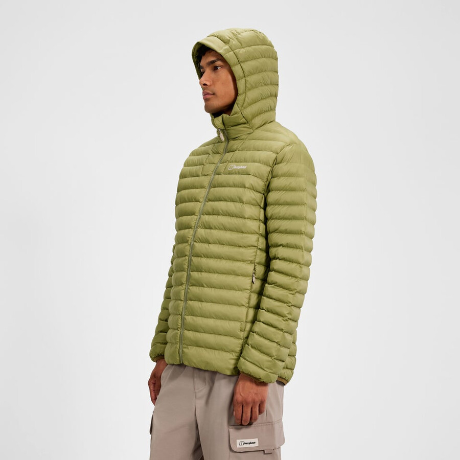 uomini vaskye con cappuccio sintetico coibentato - verde berghaus