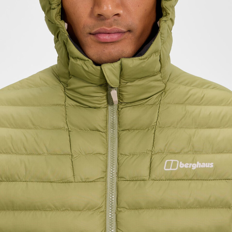 uomini vaskye con cappuccio sintetico coibentato - verde berghaus