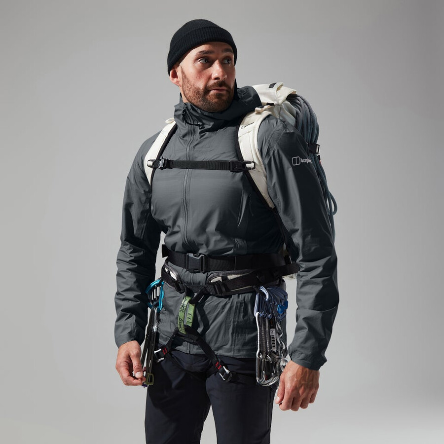 uomini mtn guida hyper alpha giacca - grigionero berghaus