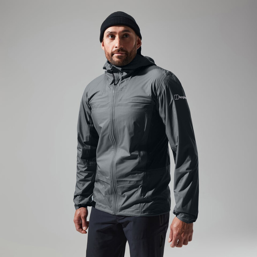 uomini mtn guida hyper alpha giacca - grigionero berghaus