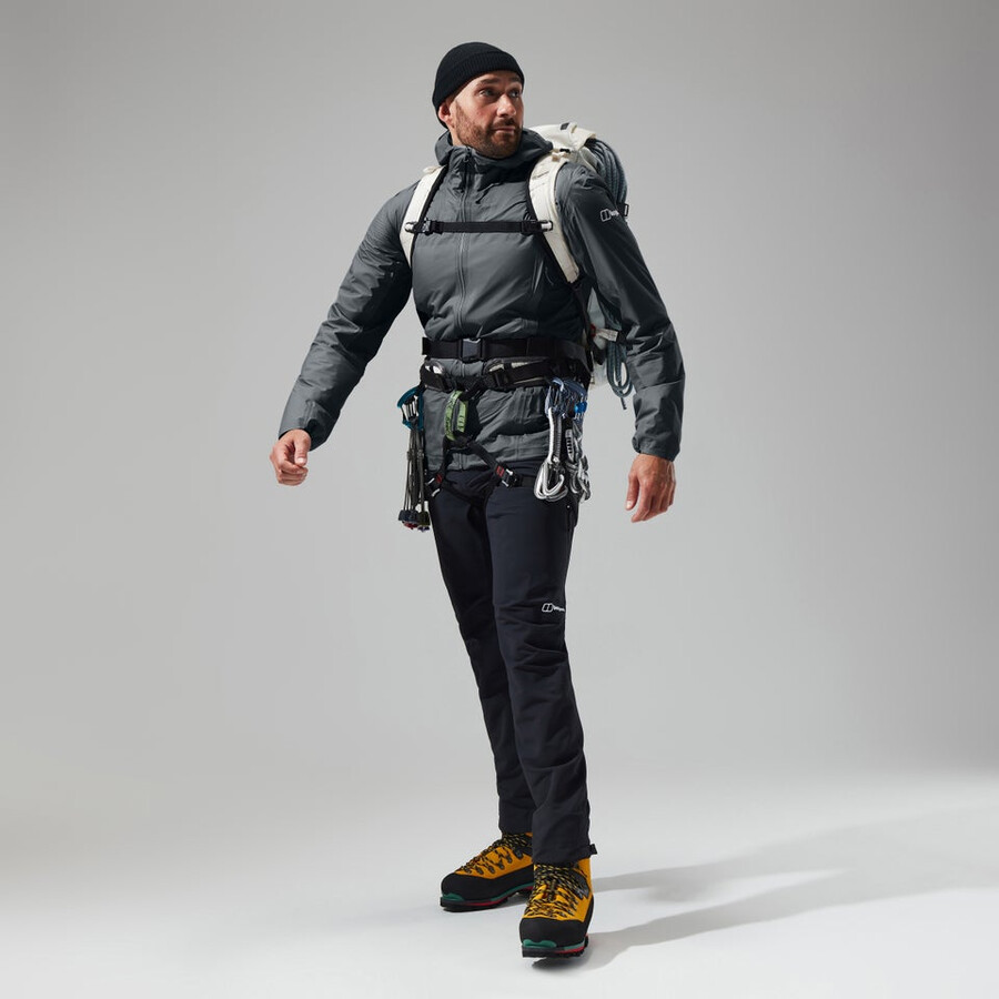 uomini mtn guida hyper alpha giacca - grigionero berghaus