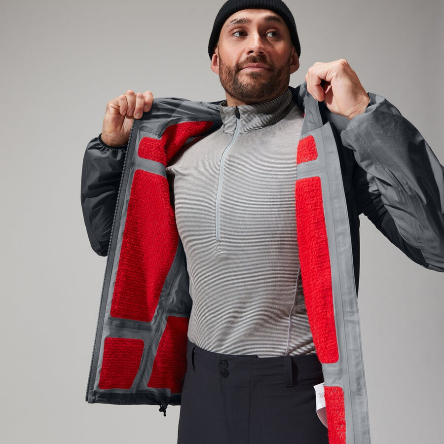 uomini mtn guida hyper alpha giacca - grigionero berghaus