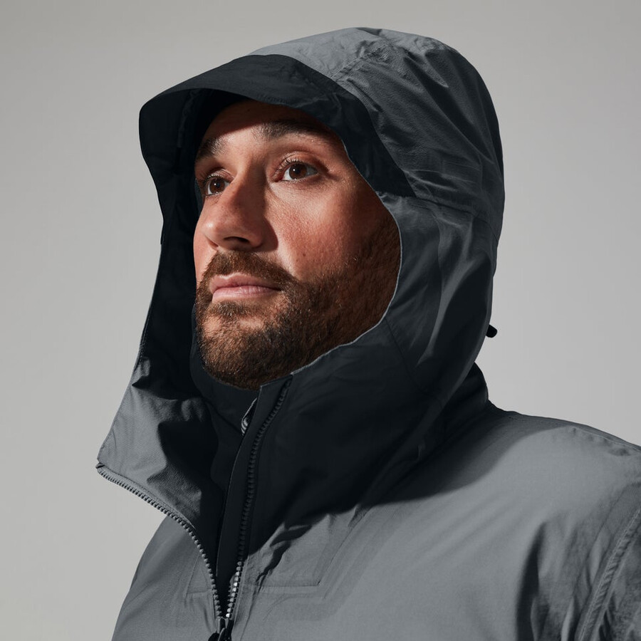 uomini mtn guida hyper alpha giacca - grigionero berghaus