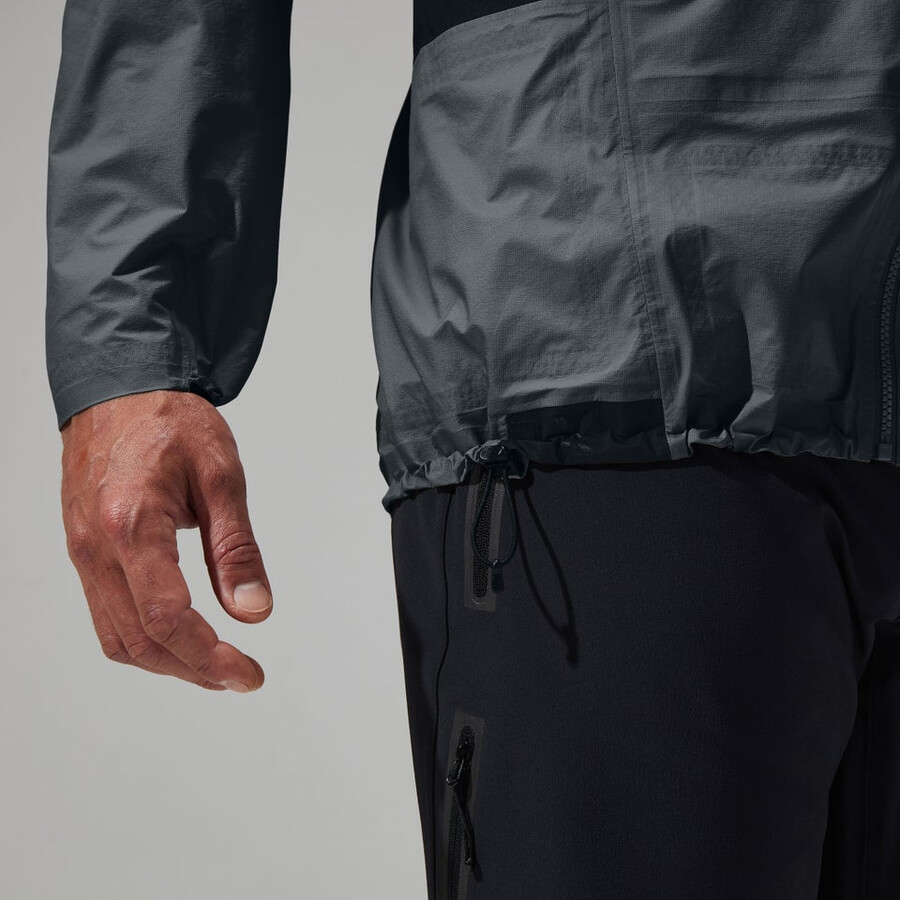 uomini mtn guida hyper alpha giacca - grigionero berghaus