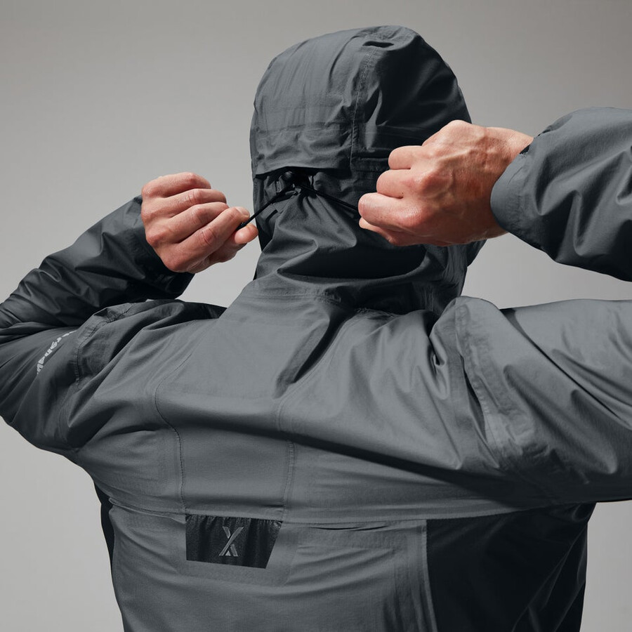 uomini mtn guida hyper alpha giacca - grigionero berghaus