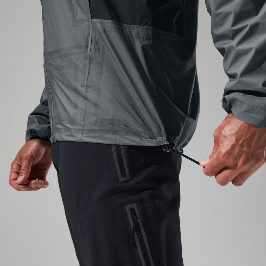 uomini mtn guida hyper alpha giacca - grigionero berghaus