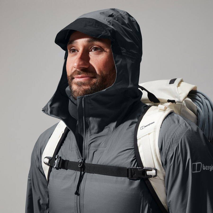 uomini mtn guida hyper alpha giacca - grigionero berghaus