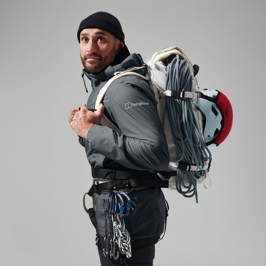 uomini mtn guida hyper alpha giacca - grigionero berghaus