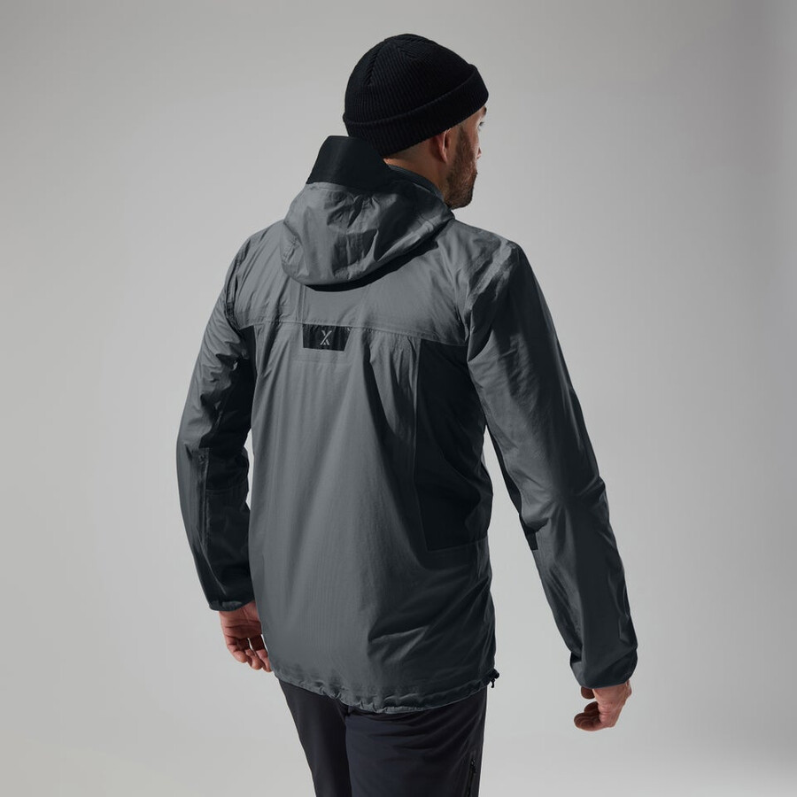 uomini mtn guida hyper alpha giacca - grigionero berghaus