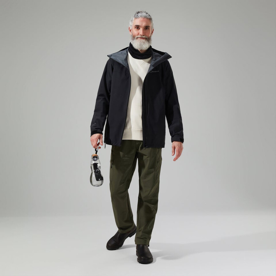 uomini arnaby giacca impermeabile con cappuccio nero berghaus