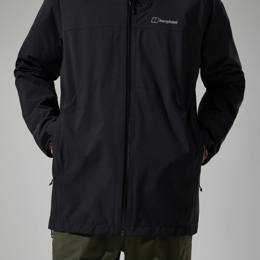 uomini arnaby giacca impermeabile con cappuccio nero berghaus