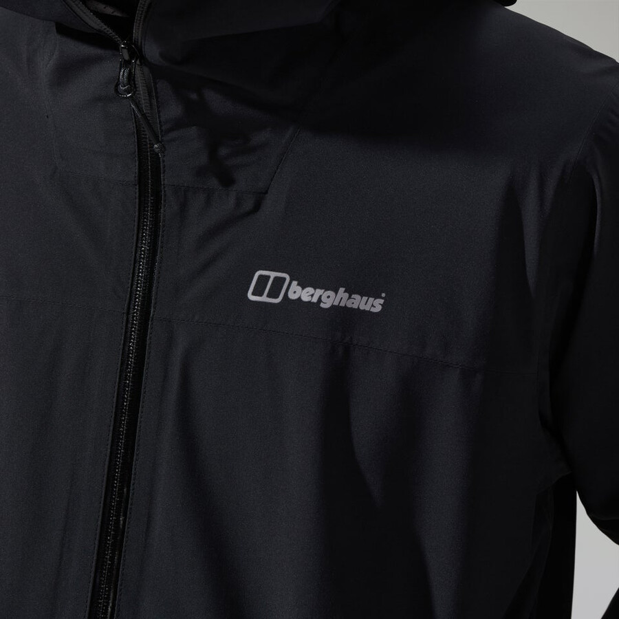 uomini arnaby giacca impermeabile con cappuccio nero berghaus