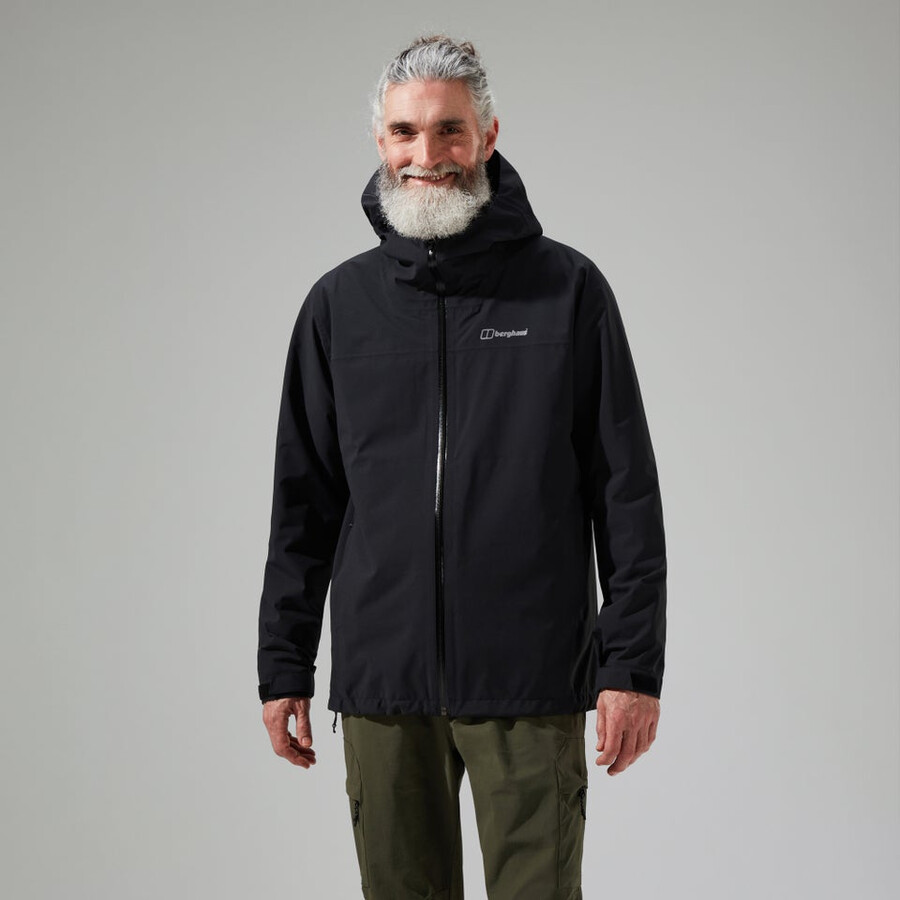 uomini arnaby giacca impermeabile con cappuccio nero berghaus