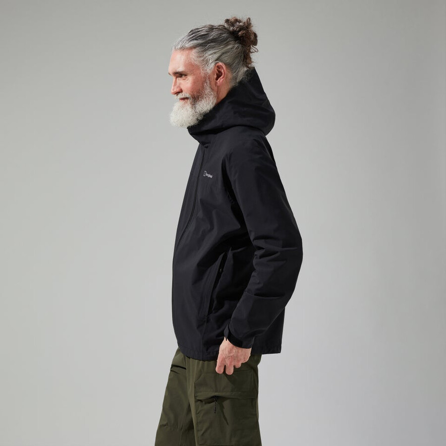 uomini arnaby giacca impermeabile con cappuccio nero berghaus