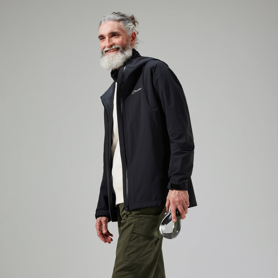 uomini arnaby giacca impermeabile con cappuccio nero berghaus