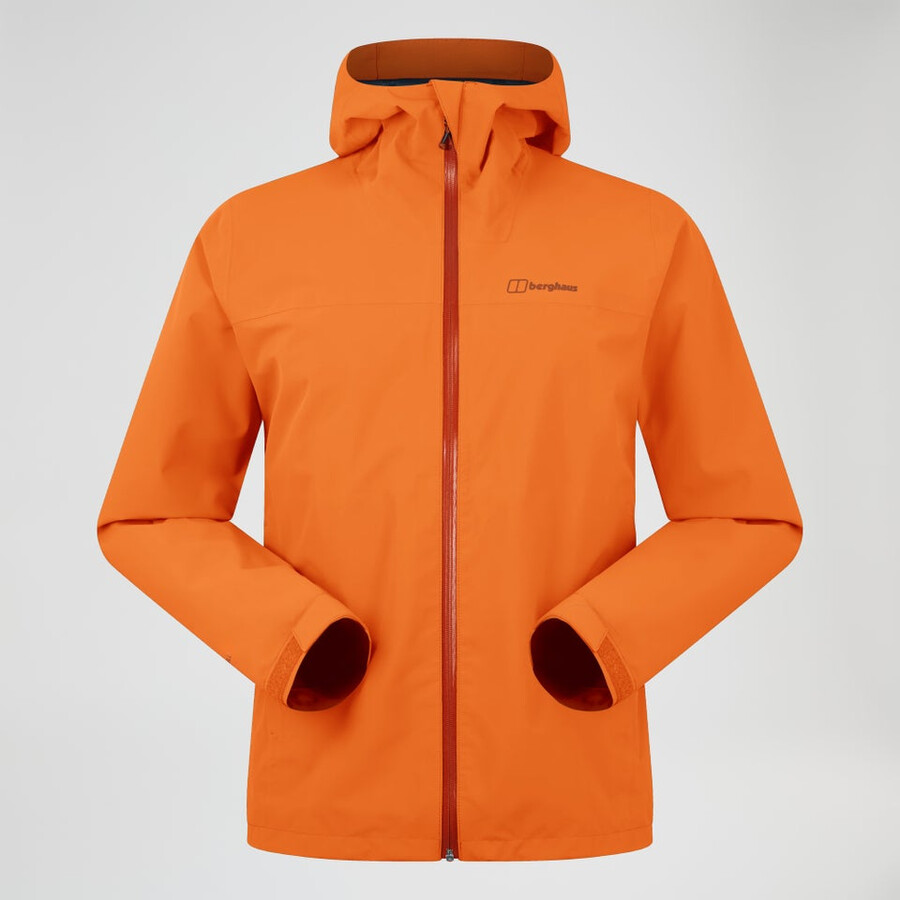 uomini arnaby giacca impermeabile con cappuccio - arancio berghaus