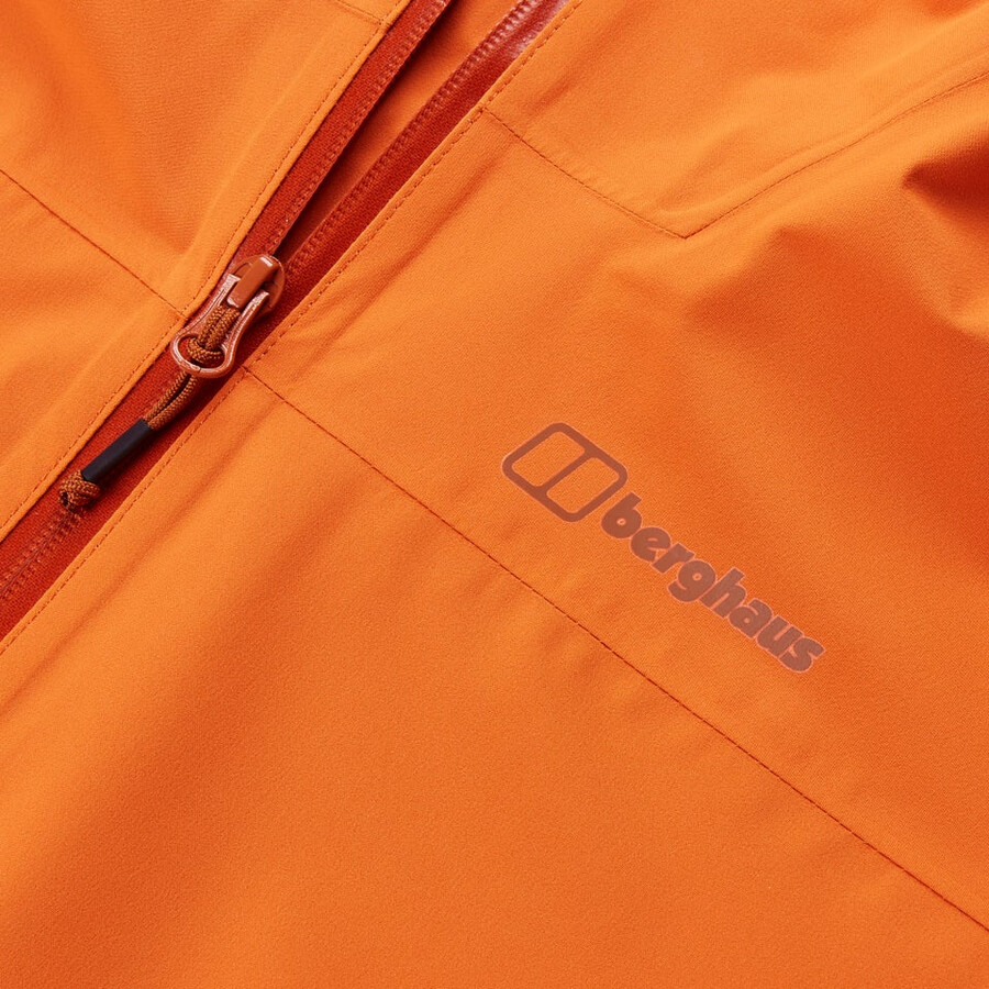 uomini arnaby giacca impermeabile con cappuccio - arancio berghaus