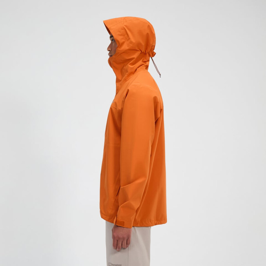 uomini arnaby giacca impermeabile con cappuccio - arancio berghaus