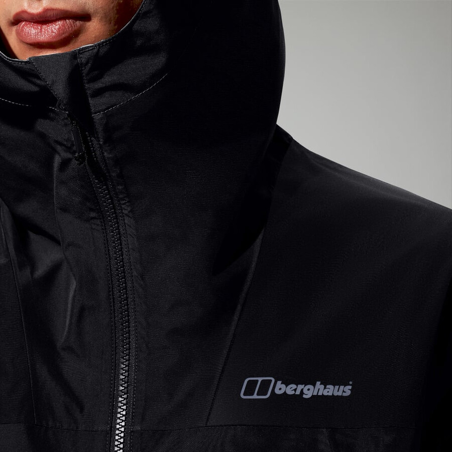 gli uomini del diluvio pro 3.0 giacca impermeabile nero berghaus