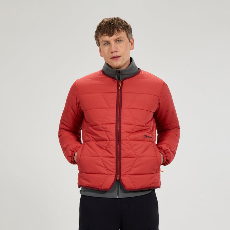 uomini netherdene giacca trapuntata - arancio berghaus