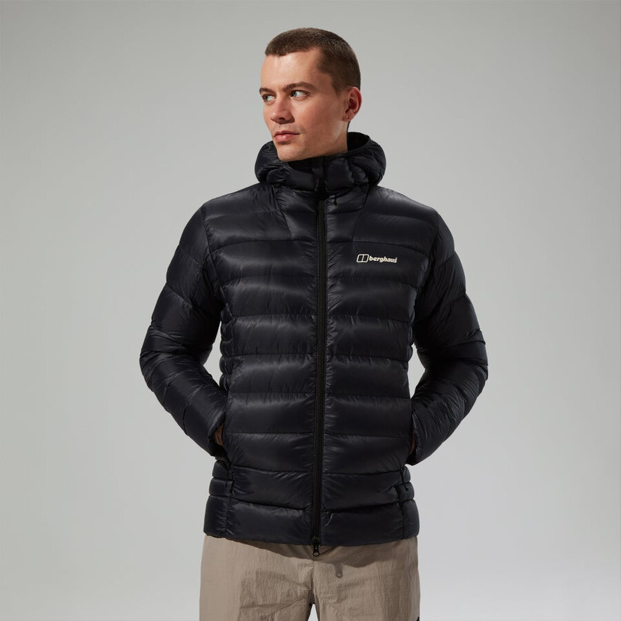 uomini di vertice-nomad giù insulated jacket - black berghaus