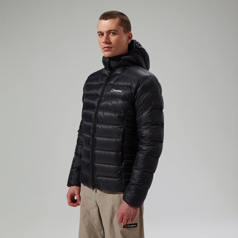 uomini di vertice-nomad giù insulated jacket - black berghaus