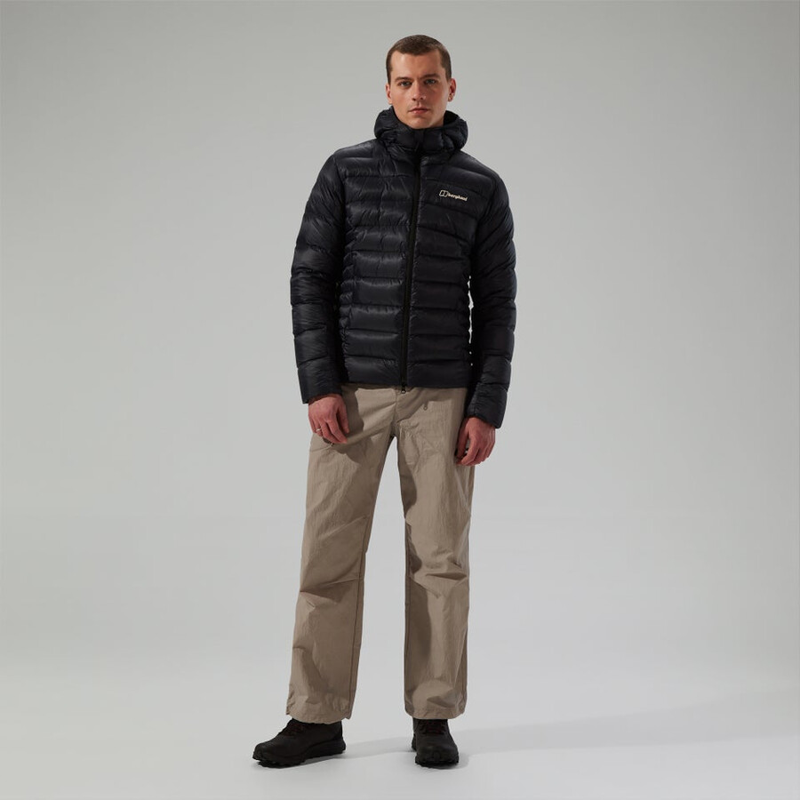 uomini di vertice-nomad giù insulated jacket - black berghaus