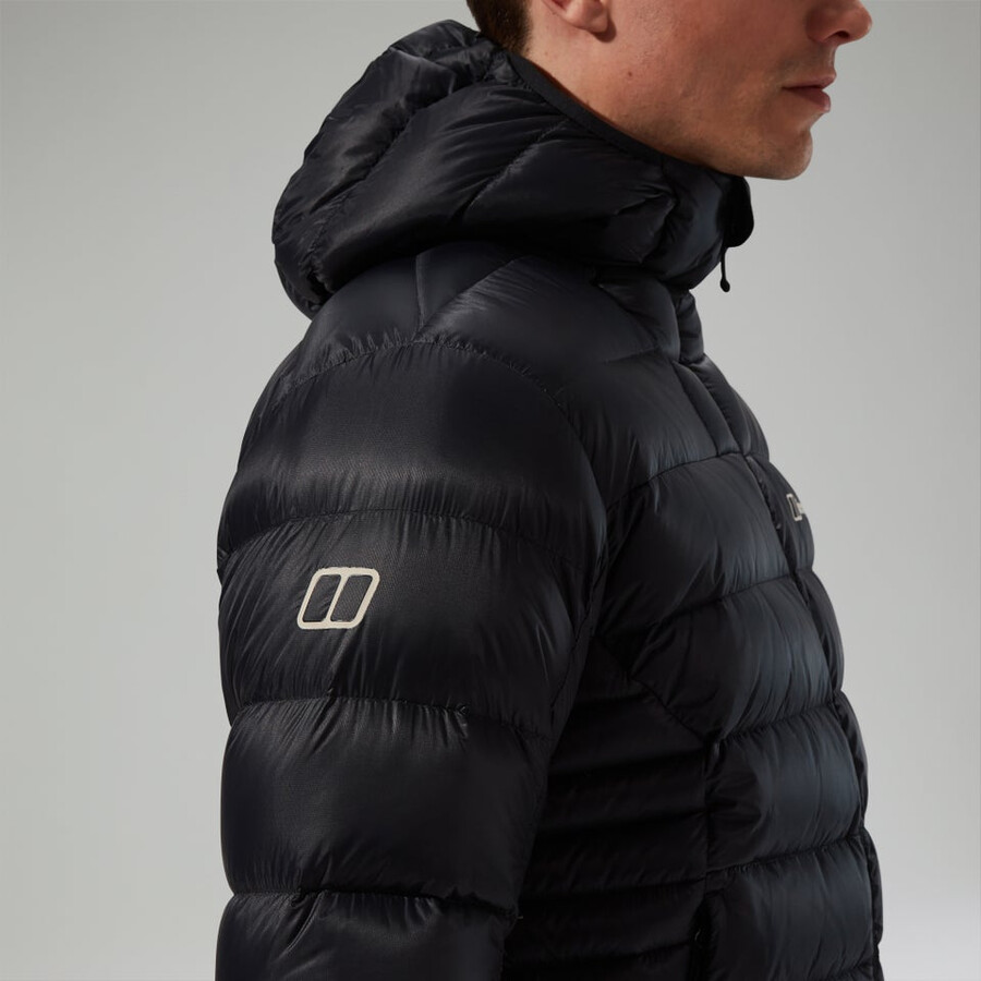 uomini di vertice-nomad giù insulated jacket - black berghaus