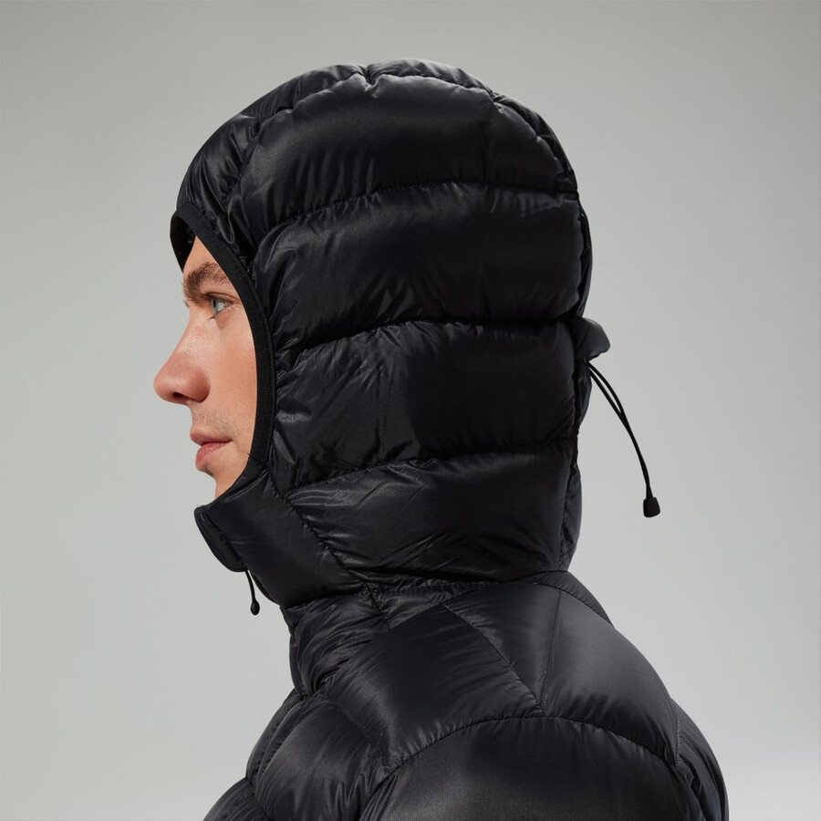 uomini di vertice-nomad giù insulated jacket - black berghaus