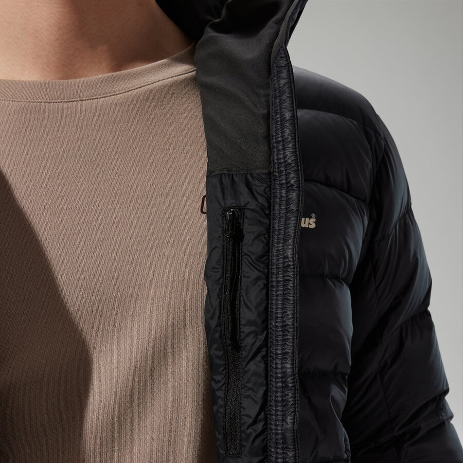 uomini di vertice-nomad giù insulated jacket - black berghaus