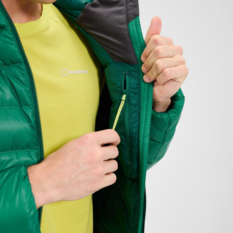 uomini di vertice-nomad giù giacca - verde berghaus