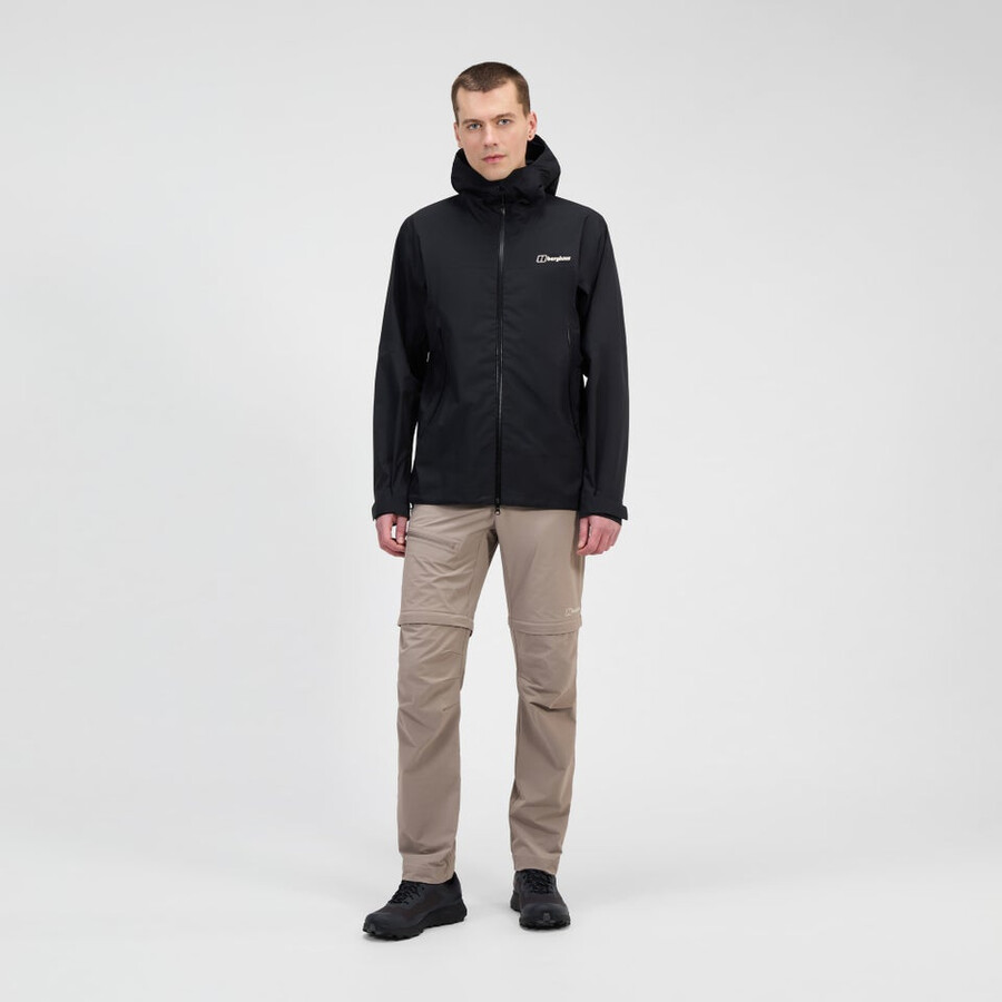 gli uomini di vertice del cercatore di gore-tex giacca - nero berghaus
