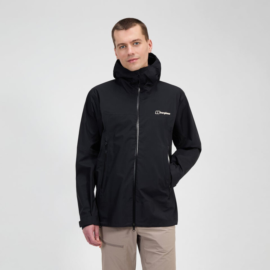 gli uomini di vertice del cercatore di gore-tex giacca - nero berghaus