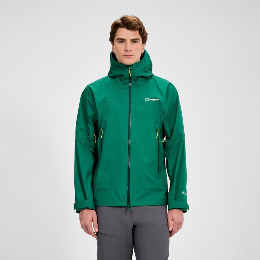 gli uomini di vertice del cercatore di gore-tex giacca - verde berghaus