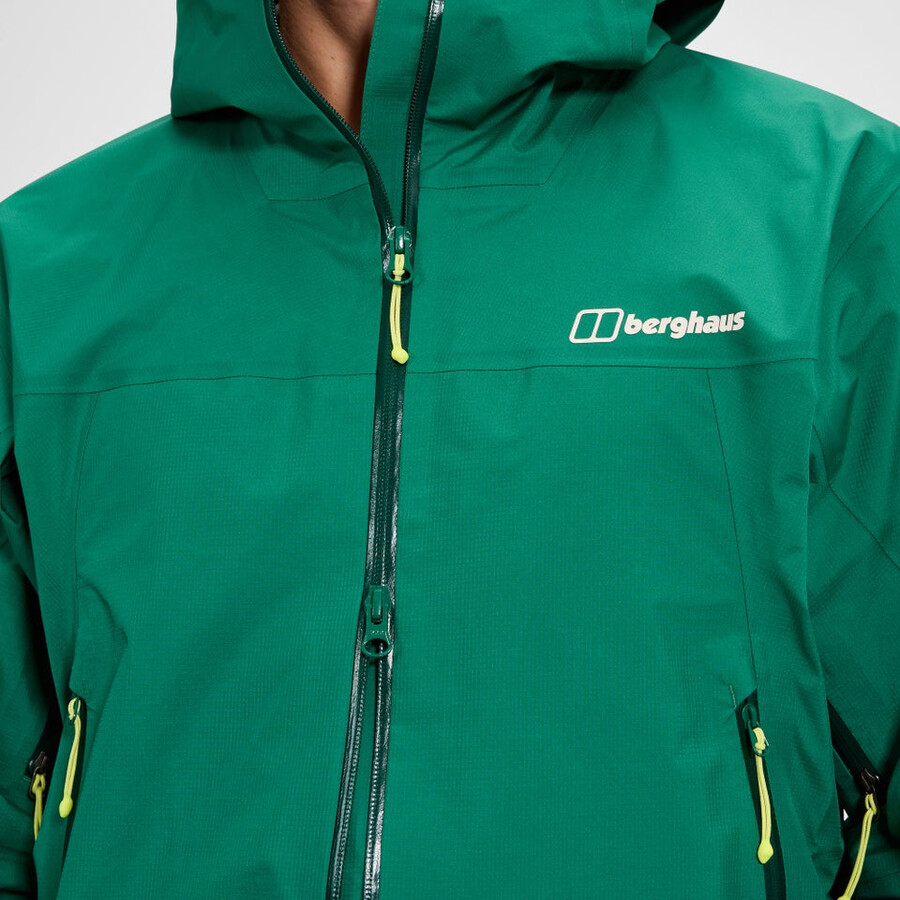 gli uomini di vertice del cercatore di gore-tex giacca - verde berghaus