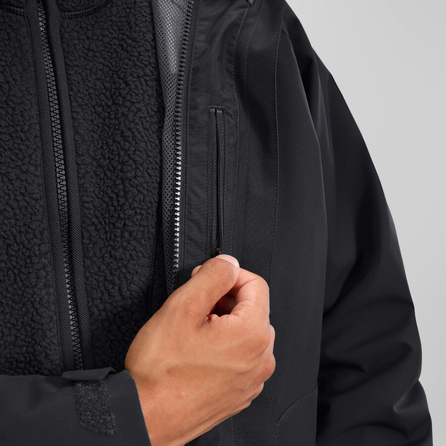 uomini vagano interattiva giacca - nero berghaus