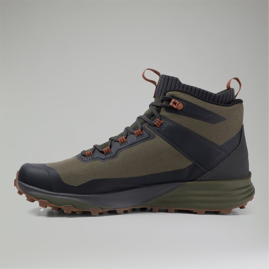 uomini vc22 mid gore-tex - marrone scuroverde scuro berghaus
