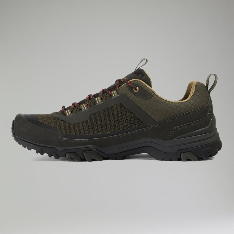 gli uomini dellattacco a terra active gore-tex scarpa marroneverde scuro berghaus