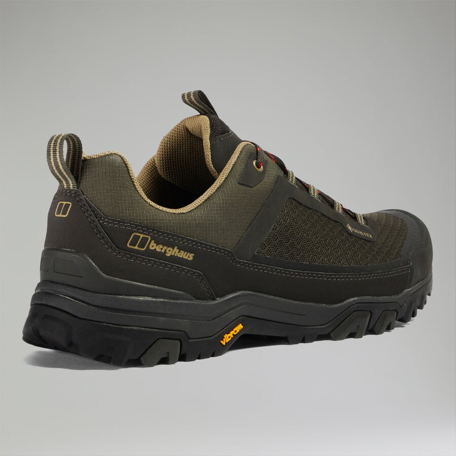 gli uomini dellattacco a terra active gore-tex scarpa marroneverde scuro berghaus