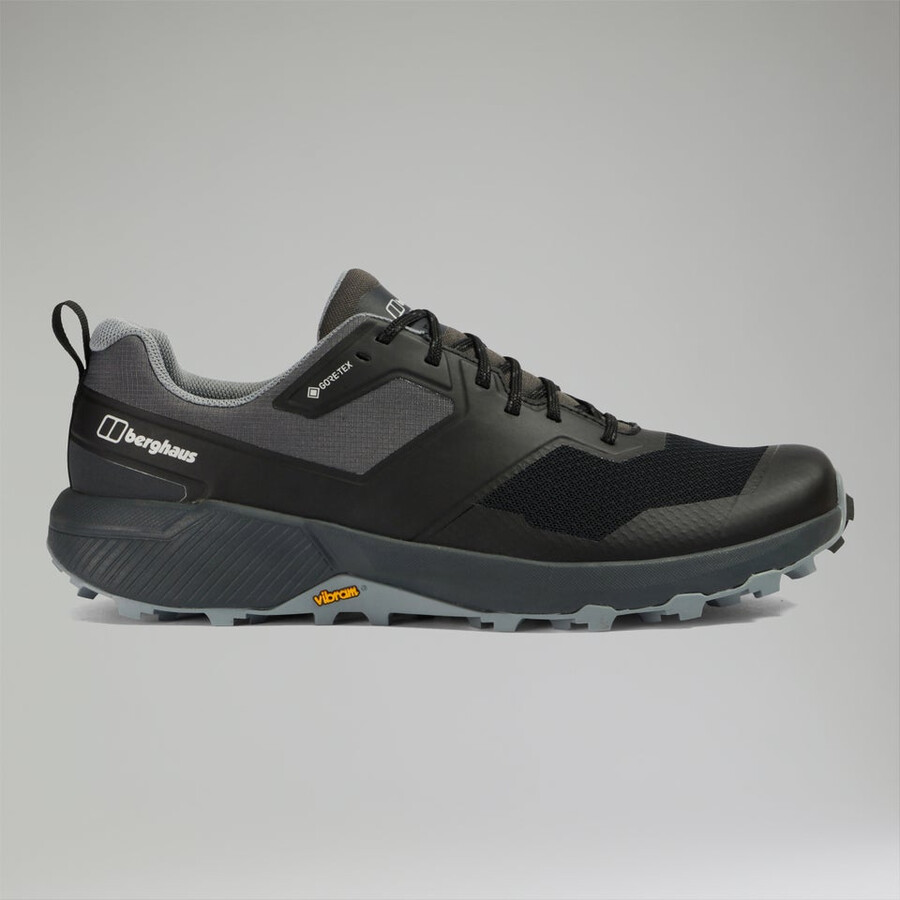 uomini trailway active gore-tex scarpe - nerogrigio scuro berghaus