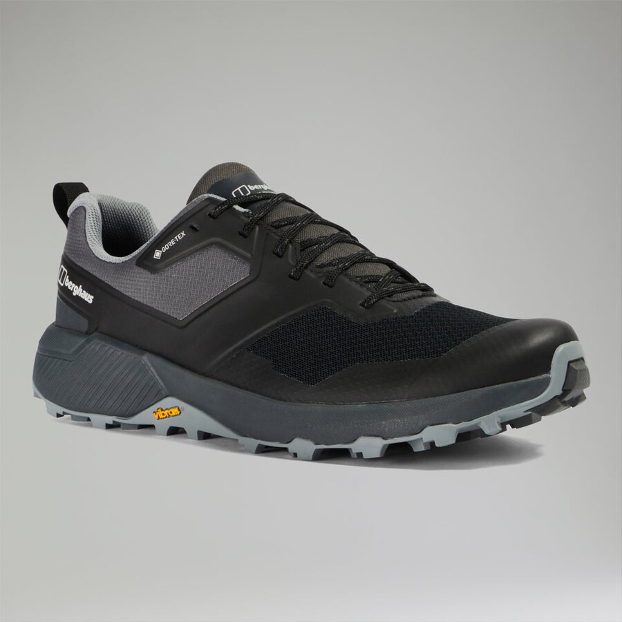 uomini trailway active gore-tex scarpe - nerogrigio scuro berghaus