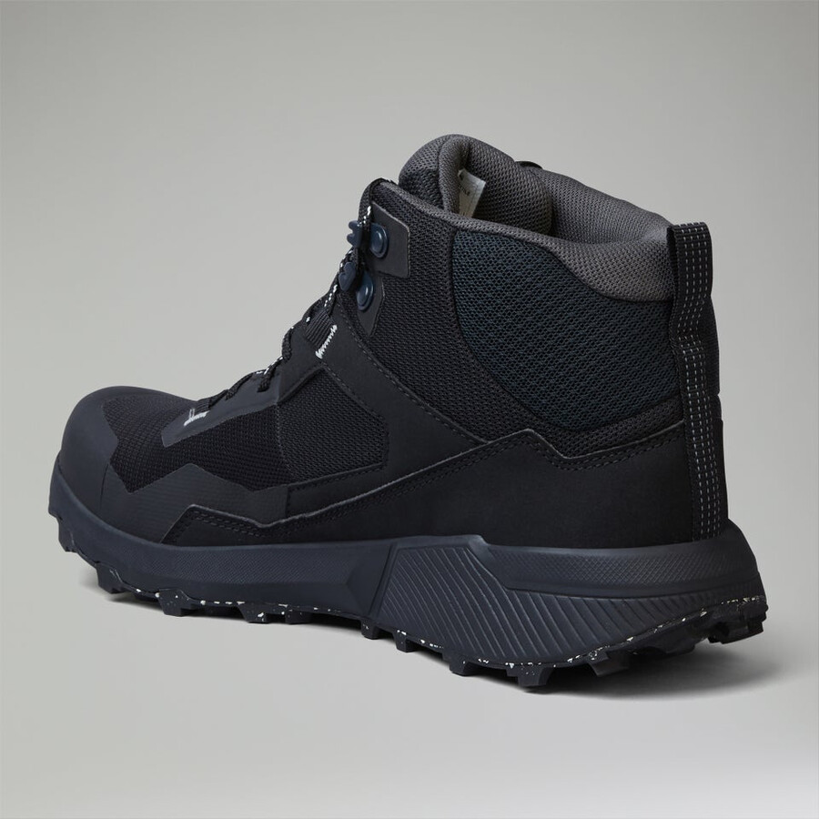 uomini revolute attivo mid scarpe nerogrigio berghaus