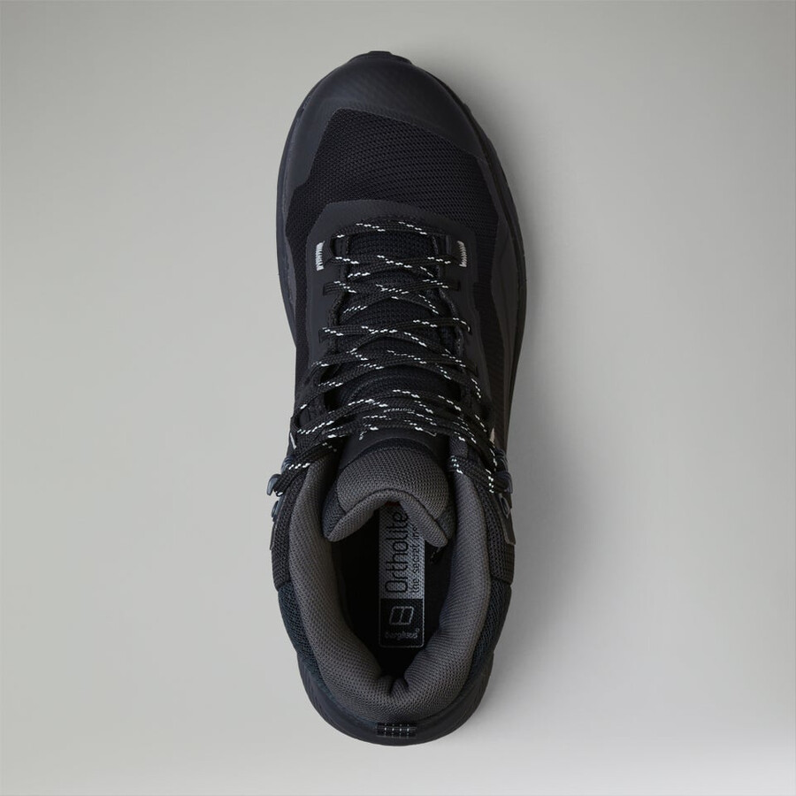 uomini revolute attivo mid scarpe nerogrigio berghaus